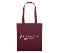 Spreadshirt Friends Logo 1994-2004 Série TV Ross Monica Rachel Chandler Phoebe Joey Tote Bag, Taille Unique, Bordeaux