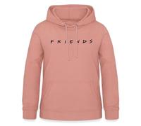 Spreadshirt Friends Logo Série Télévisée Sweat À Capuche Femme, XXL, Rose poudré