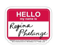 Spreadshirt Friends Modèle De Badge De Regina Phalange Autocollant Sticker, 10 x 10 cm, blanc mat