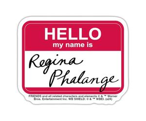 Spreadshirt Friends Modèle De Badge De Regina Phalange Autocollant Sticker, 10 x 10 cm, blanc mat