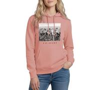 Spreadshirt Friends New York Sweat À Capuche Femme, L, Rose poudré