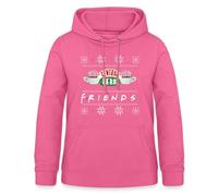 Spreadshirt Friends Pull Moche De Noël Central Perk Ugly Christmas Sweater Sweat À Capuche Femme, L, Rose
