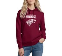 Spreadshirt Game of Thrones Maison Stark Loup Géant Sweat À Capuche Femme, M, Bordeaux