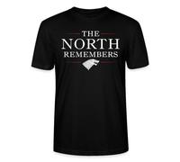 Spreadshirt Game of Thrones The North Remembers Loup Géant T-Shirt Bio Homme, 3XL, Noir