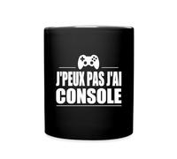 Spreadshirt Gamer J'Peux Pas J'Ai Console Tasse Mug, taille unique, noir