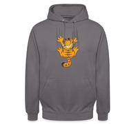Spreadshirt Garfield Égratignures Éraflure Sweat À Capuche Unisexe, XXL, Gris éléphant