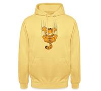Spreadshirt Garfield Égratignures Éraflure Sweat À Capuche Unisexe, XXL, Jaune Citron