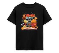 Spreadshirt Garfield: Le Film Garfield Et Odie Mangent Pâtes T Shirt Ado, 134/146 (9-11 Ans), Noir