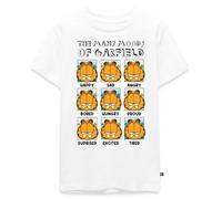 Spreadshirt Garfield Les Nombreuses Humeurs De Garfield T Shirt Ado Premium, 158/164 (12 Ans), Blanc