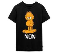 Spreadshirt Garfield Non T-Shirt Premium Ado, 146/152 (10 Ans), Noir
