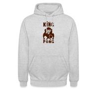Spreadshirt Gorille King Pong Raquette Ping Pong Sweat À Capuche Unisexe