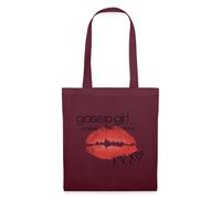 Spreadshirt Gossip Girl La Popularité A Son Prix Bisou Tote Bag, taille unique, bordeaux