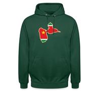 Spreadshirt Guadeloupe 971 Carte Drapeau Antilles Sweat À Capuche Unisexe