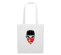 Spreadshirt Gwada Skull 971 Guadeloupe Cadeau Antilles Tote Bag, taille unique, blanc