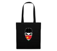 Spreadshirt Gwada Skull 971 Guadeloupe Cadeau Antilles Tote Bag, taille unique, noir