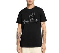 Spreadshirt Handball Rythme Cardiaque Handballeur T Shirt Homme Premium, XS, Noir