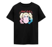 Spreadshirt Harley Quinn Amour Fou T-Shirt Ado, 134/146 (9-11 Ans), Noir