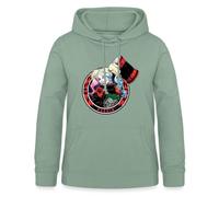 Spreadshirt Harley Quinn Joker DC Comics Puddin' Vilaine Cool Sweat À Capuche Femme, XXL, Vert-de-Gris