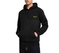 Spreadshirt Harry Potter Bannière Poufsouffle Motif Broderie Sweat À Capuche Premium Homme, M, Noir