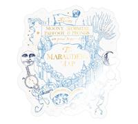 Spreadshirt Harry Potter Carte Du Maraudeur - Hogwarts/Poudlard - Marque Officielle Autocollant Sticker, 10 x 10 cm, brillant transparent