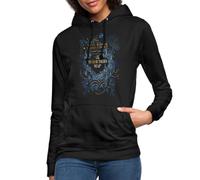 Spreadshirt Harry Potter Carte du Maraudeur - Hogwarts/Poudlard - Marque Officielle Sweat À Capuche Femme, M, Noir