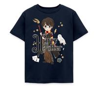 Spreadshirt Harry Potter Chibi Hedwige Nimbus Quidditch Gryffondor Gryffindor T Shirt Enfant, 122/128 (7-8 Ans), Marine
