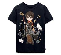 Spreadshirt Harry Potter Chibi Hedwige Nimbus Quidditch Gryffondor Gryffindor T Shirt Enfant Premium, 134/140 (8 Ans), Bleu Marine