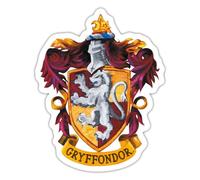 Spreadshirt Harry Potter Emblème Gryffondor | Gryffindor Peinture Autocollant/Sticker, 10 x 10 cm, blanc mat