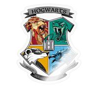 Spreadshirt Harry Potter Emblème Hogwarts Logo Autocollant Sticker, 10 x 10 cm, brillant transparent
