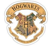 Spreadshirt Harry Potter Emblème Hogwarts Vintage Licence Autocollant Sticker, 10 x 10 cm, blanc mat