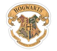 Spreadshirt Harry Potter Emblème Hogwarts Vintage Licence Officielle Autocollant Sticker, 10 x 10 cm, blanc mat