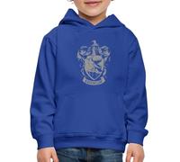 Spreadshirt Harry Potter Emblème Ravenclaw Serdaigle Pull À Capuche Premium Enfant, 152/164 (12-14 Ans), Bleu Royal