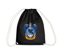 Spreadshirt Harry Potter Emblème Serdaigle/Ravenclaw Peinture Sac À Dos Cordon, Taille Unique, Noir