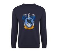 Spreadshirt Harry Potter Emblème Serdaigle/Ravenclaw Peinture Sweat-Shirt Unisexe, 3XL, Marine
