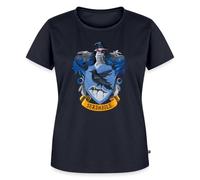 Spreadshirt Harry Potter Emblème Serdaigle/Ravenclaw Peinture T Shirt Femme Premium, M, Bleu Marine