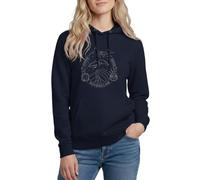 Spreadshirt Harry Potter Emblème Serdaigle Ravenclaw Sweat À Capuche Femme, M, Marine