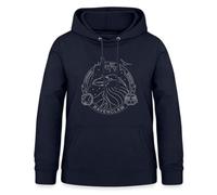 Spreadshirt Harry Potter Emblème Serdaigle Ravenclaw Sweat À Capuche Femme, S, Marine
