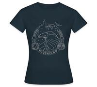 Spreadshirt Harry Potter Emblème Serdaigle Ravenclaw T Shirt Femme, M, Marine