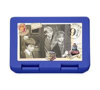 Spreadshirt Harry Potter Et Ses Amis À l'École - Poudlard/Hogwarts Express Boîte À Goûter, taille unique, bleu royal