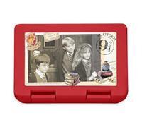 Spreadshirt Harry Potter Et Ses Amis À l'École - Poudlard/Hogwarts Express Lunch Box, taille unique, rouge
