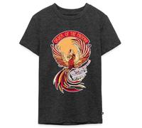 Spreadshirt Harry Potter Fumseck Phénix T Shirt Ado Premium, 146/152 (10 Ans), Anthracite chiné