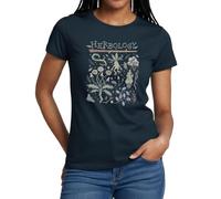 Spreadshirt Harry Potter Herbology Herbes Botaniques Design T Shirt Femme, M, Marine