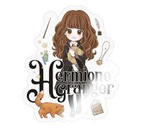 Spreadshirt Harry Potter Hermione Granger Chibi Autocollant Sticker, 10 x 10 cm, brillant transparent