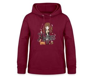 Spreadshirt Harry Potter Hermione Granger Chibi Sweat À Capuche Femme, M, Bordeaux