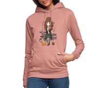 Spreadshirt Harry Potter Hermione Granger Chibi Sweat À Capuche Femme, M, Rose poudré