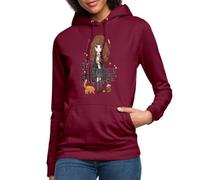 Spreadshirt Harry Potter Hermione Granger Chibi Sweat À Capuche Femme, S, Bordeaux