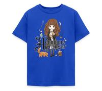 Spreadshirt Harry Potter Hermione Granger Chibi T Shirt Ado, 134/146 (9-11 Ans), Bleu Royal