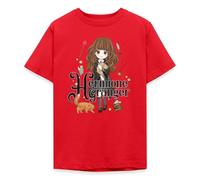 Spreadshirt Harry Potter Hermione Granger Chibi T Shirt Ado, 134/146 (9-11 Ans), Rouge