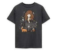 Spreadshirt Harry Potter Hermione Granger Chibi T Shirt Ado, 152/164 (12-14 Ans), Charbon