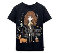 Spreadshirt Harry Potter Hermione Granger Chibi T Shirt Ado Premium, 158/164 (12 Ans), Bleu Marine
